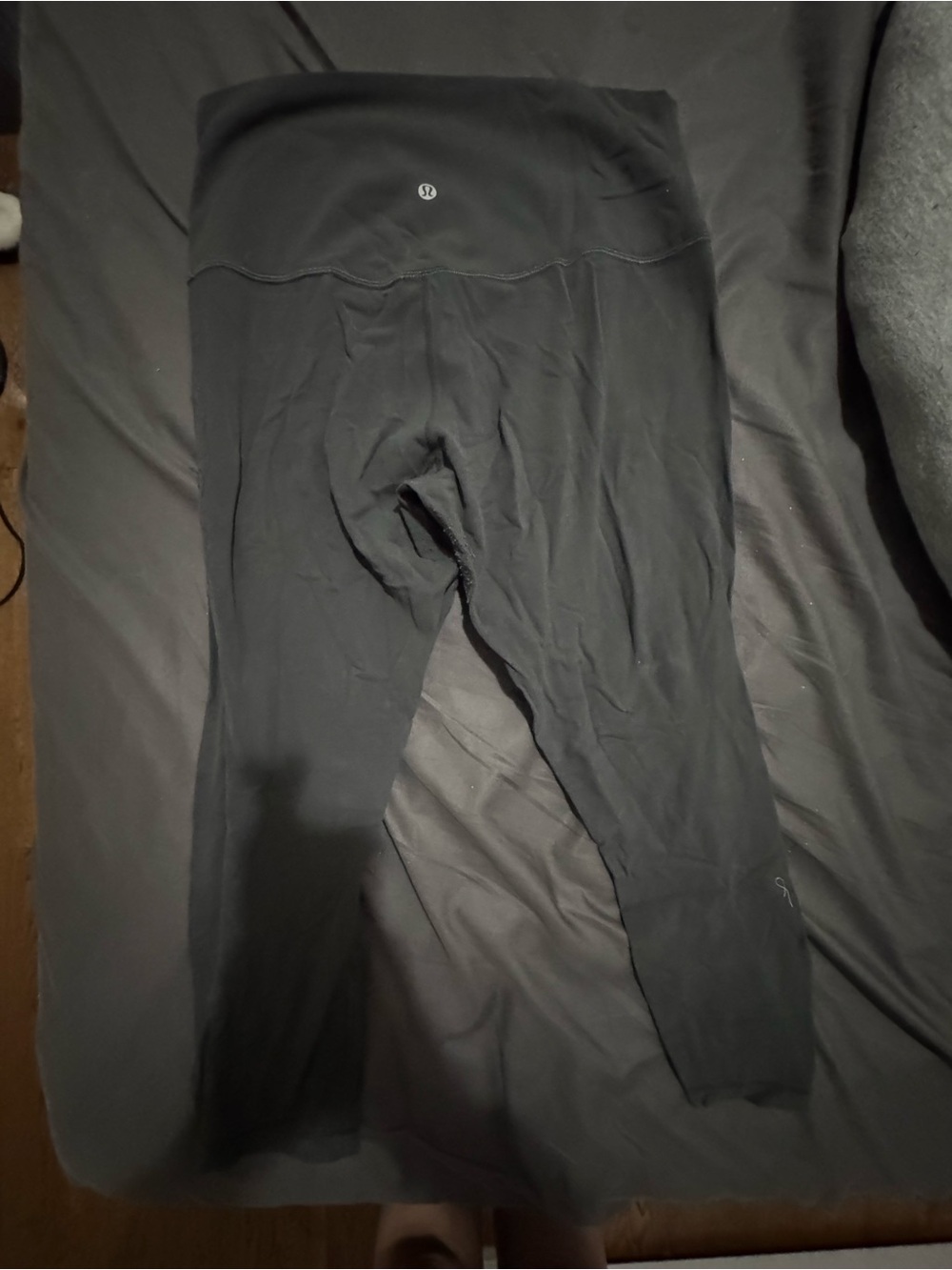 Lululemon Dark Grey High-Rise Workout Leggings